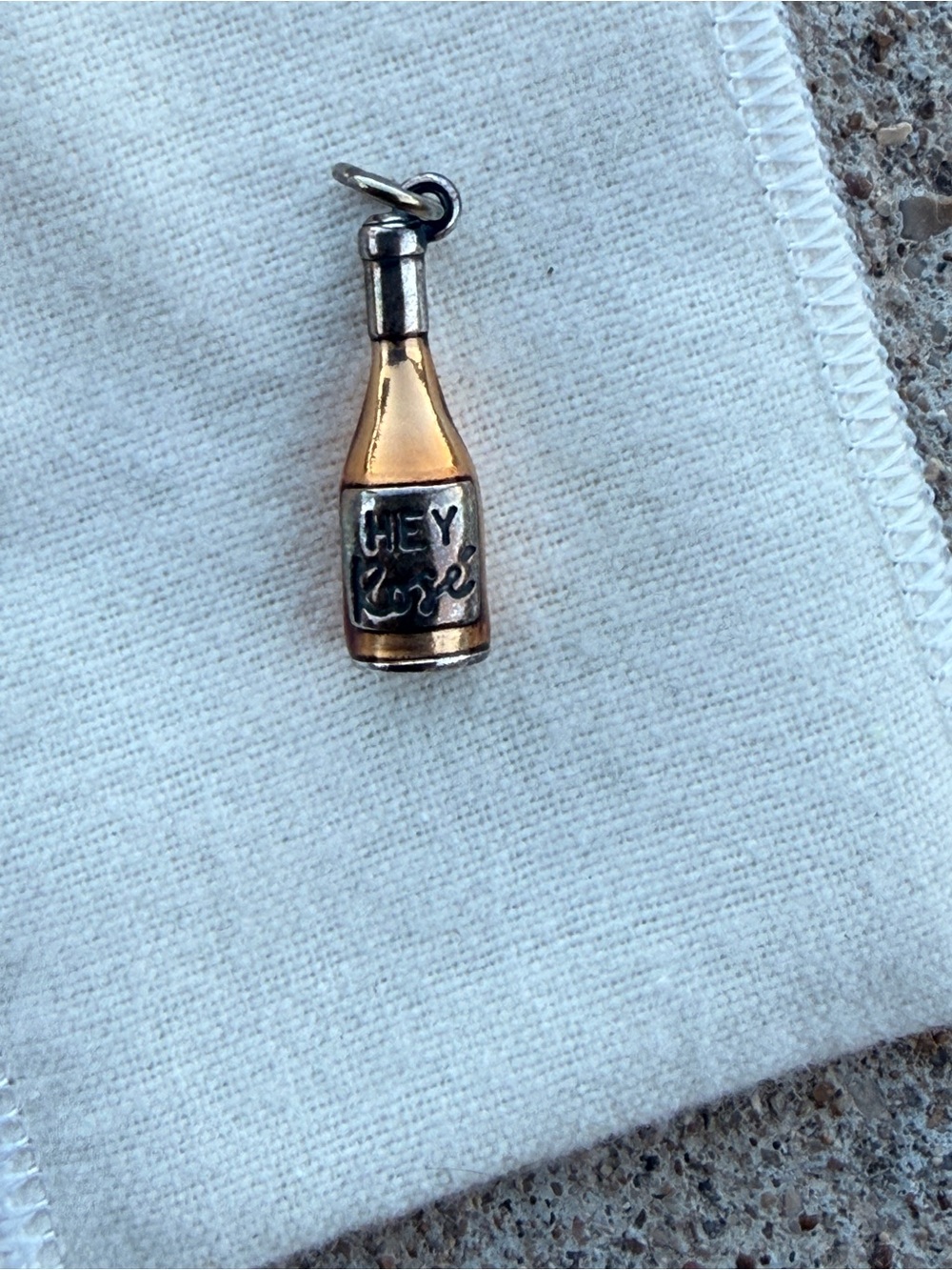 James Avery Enamel Hey Rosé charm
